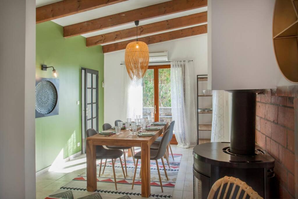 Villa Bodri, Maison En Pierre Avec Vue Mer Et Piscine Chauffee LʼÎle-Rousse Екстериор снимка