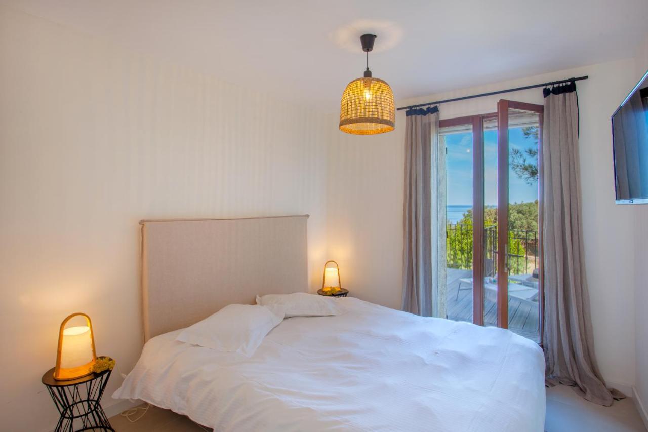 Villa Bodri, Maison En Pierre Avec Vue Mer Et Piscine Chauffee LʼÎle-Rousse Екстериор снимка