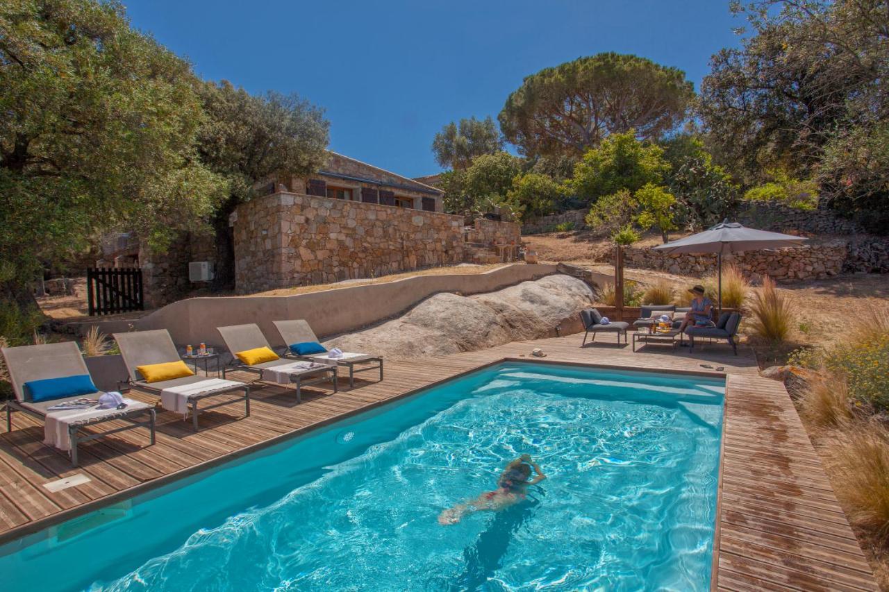 Villa Bodri, Maison En Pierre Avec Vue Mer Et Piscine Chauffee LʼÎle-Rousse Екстериор снимка